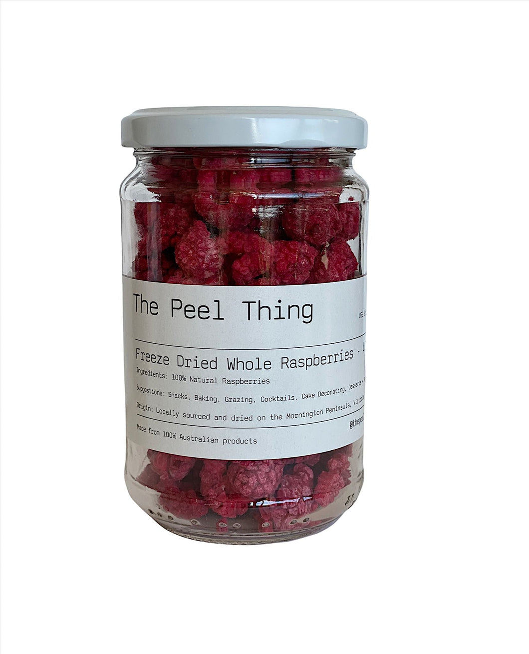 The Peel Thing - Whole Freeze Dried Raspberries (40g)