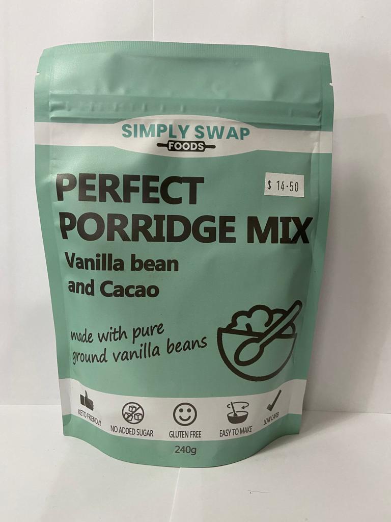 Simply Swap - Perfect Porridge Mix - Vanilla Bean and Cacao (240g)