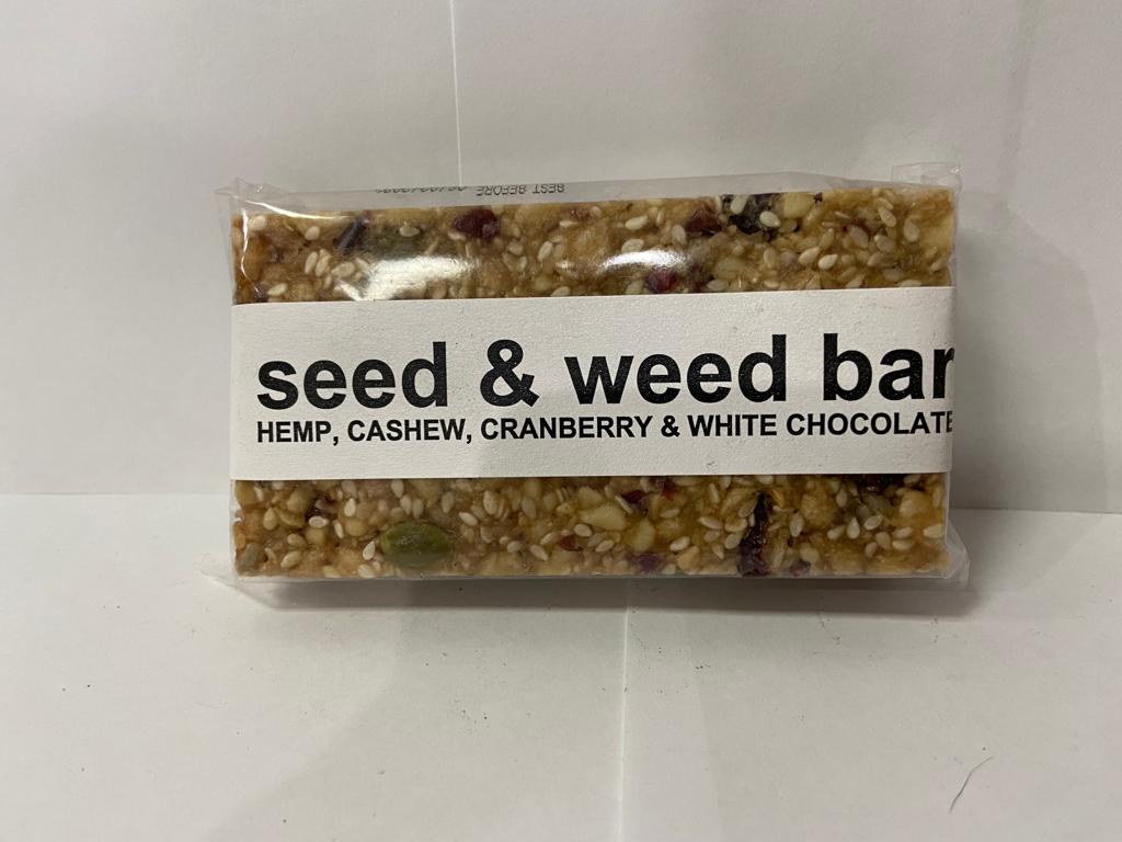 Seed and Weed Bar - cashew, cranberry & white chocolate